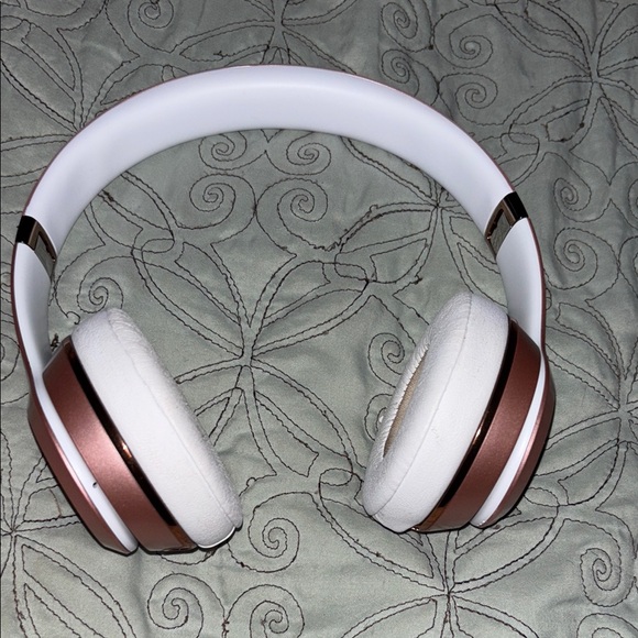 Wireless White and Gold Headphones